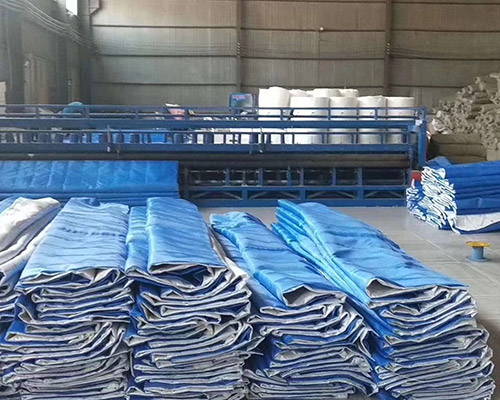 無機布防火卷簾車間