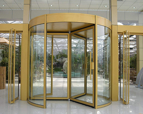 玻璃旋轉門