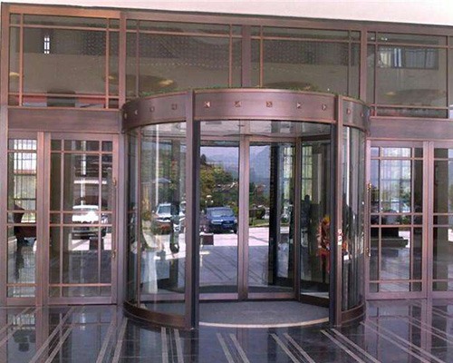 玻璃旋轉門